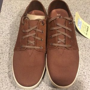 bark oiled suede cotton twill men's payton sneakers